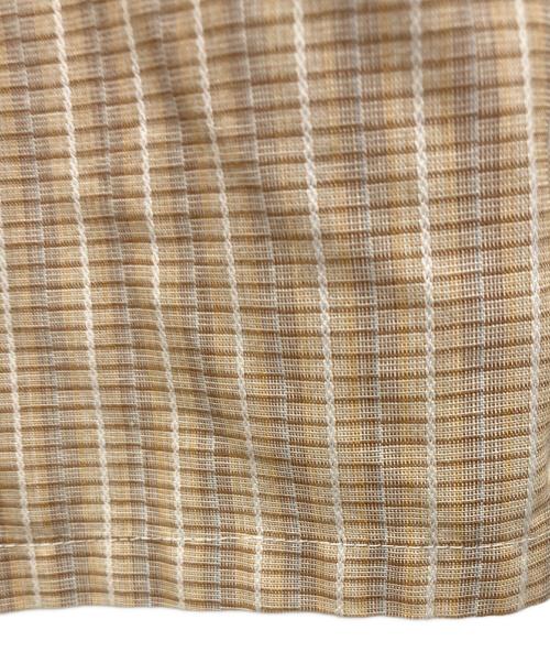 Yves Saint Laurent chemises（イヴサンローランシュミーズ）Yves Saint Laurent chemises (イヴサンローランシュミーズ) ストライプシャツ ベージュ サイズ:16の古着・服飾アイテム