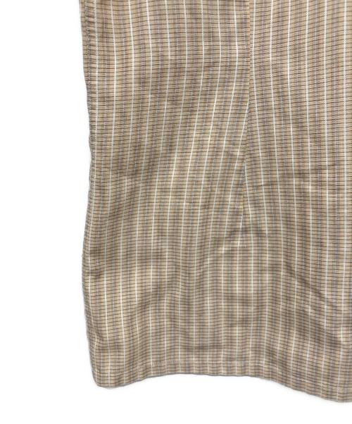 Yves Saint Laurent chemises（イヴサンローランシュミーズ）Yves Saint Laurent chemises (イヴサンローランシュミーズ) ストライプシャツ ベージュ サイズ:16の古着・服飾アイテム