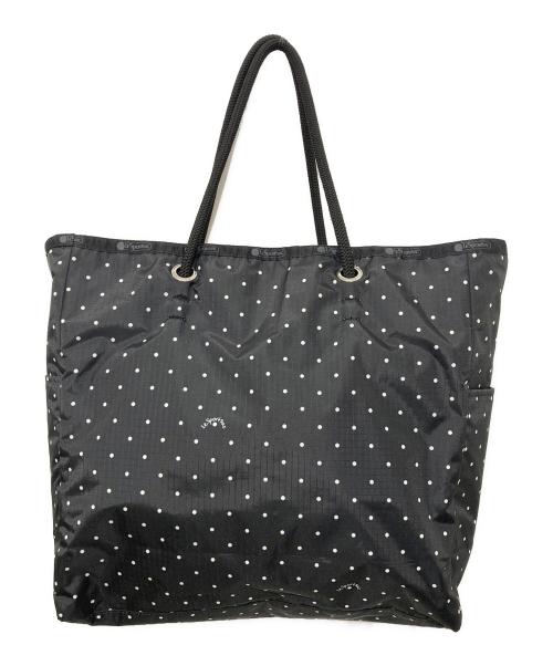 LeSportsac（レスポートサック）LeSportsac (レスポートサック) LARGE 2 WAY TOTE ブラックの古着・服飾アイテム