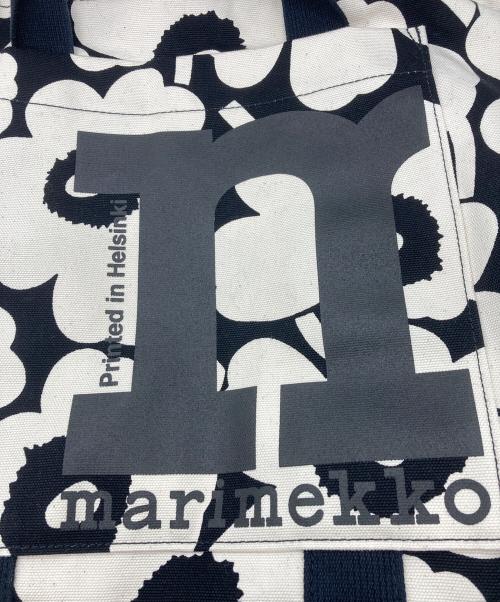 marimekko（マリメッコ）marimekko (マリメッコ) Mono City Tote Unikko トートバッグ ホワイト×ブラックの古着・服飾アイテム