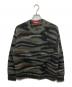 Supreme（シュプリーム）の古着「Brushed Mohair Sweater/ブラッシュド モヘヤニット」｜カーキ×ブラック