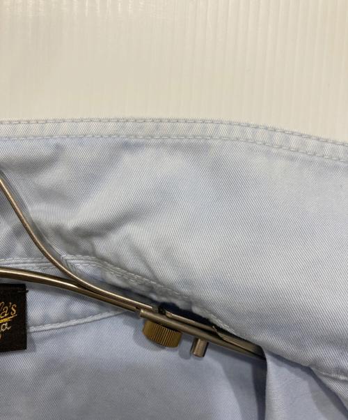 LOEWE（ロエベ）LOEWE (ロエベ) ウォッシュ加工コットンツイル アナグラム ショートスリーブ シャツ ブルー サイズ:38の古着・服飾アイテム