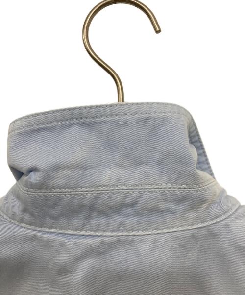 LOEWE（ロエベ）LOEWE (ロエベ) ウォッシュ加工コットンツイル アナグラム ショートスリーブ シャツ ブルー サイズ:38の古着・服飾アイテム