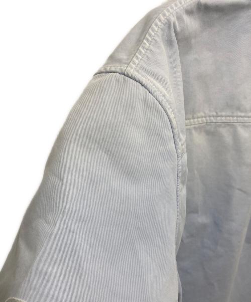 LOEWE（ロエベ）LOEWE (ロエベ) ウォッシュ加工コットンツイル アナグラム ショートスリーブ シャツ ブルー サイズ:38の古着・服飾アイテム