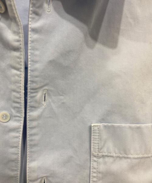 LOEWE（ロエベ）LOEWE (ロエベ) ウォッシュ加工コットンツイル アナグラム ショートスリーブ シャツ ブルー サイズ:38の古着・服飾アイテム