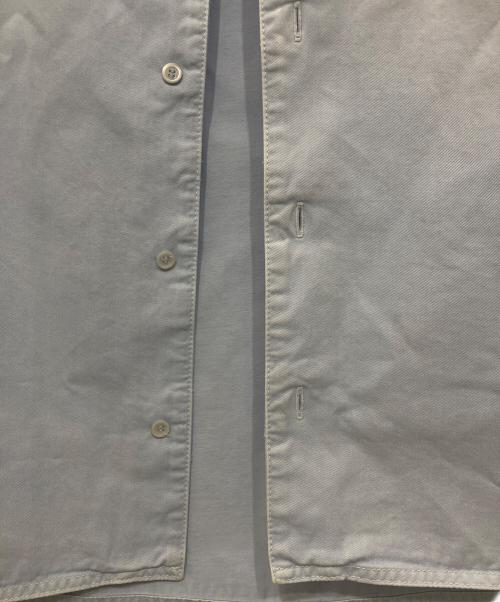 LOEWE（ロエベ）LOEWE (ロエベ) ウォッシュ加工コットンツイル アナグラム ショートスリーブ シャツ ブルー サイズ:38の古着・服飾アイテム