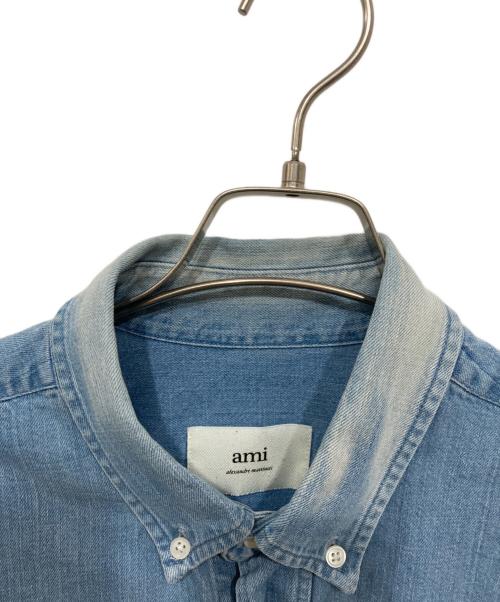 AMI PARIS（アミ パリス）AMI PARIS (アミ パリス) Relaxed Fit Denim Shirt/オーバーサイズ デニムシャツ インディゴ サイズ:Mの古着・服飾アイテム