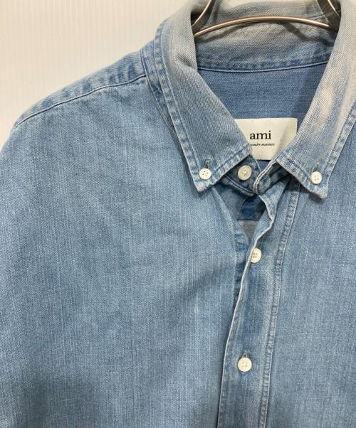 AMI PARIS（アミ パリス）AMI PARIS (アミ パリス) Relaxed Fit Denim Shirt/オーバーサイズ デニムシャツ インディゴ サイズ:Mの古着・服飾アイテム
