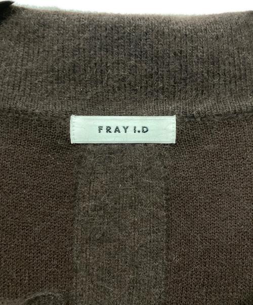 FRAY ID（フレイ アイディー）FRAY ID (フレイ アイディー) ラクーンダブルフェイスポロカラープルオーバー ブラウン サイズ:Fの古着・服飾アイテム