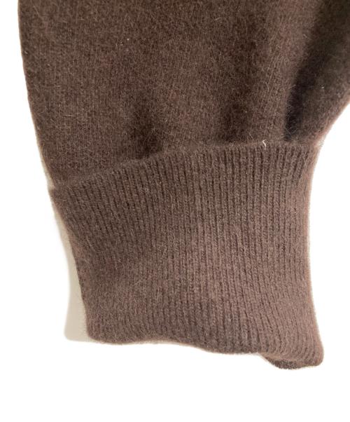 FRAY ID（フレイ アイディー）FRAY ID (フレイ アイディー) ラクーンダブルフェイスポロカラープルオーバー ブラウン サイズ:Fの古着・服飾アイテム