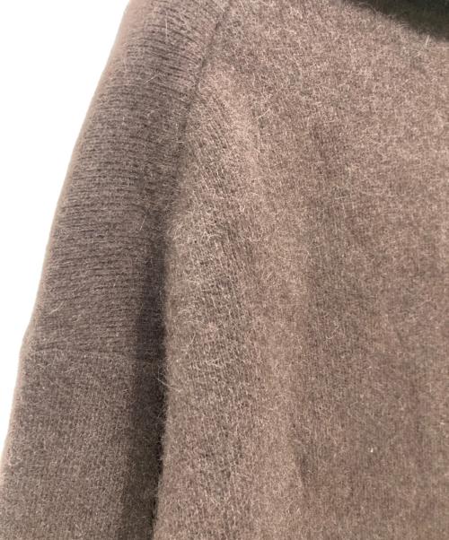 FRAY ID（フレイ アイディー）FRAY ID (フレイ アイディー) ラクーンダブルフェイスポロカラープルオーバー ブラウン サイズ:Fの古着・服飾アイテム