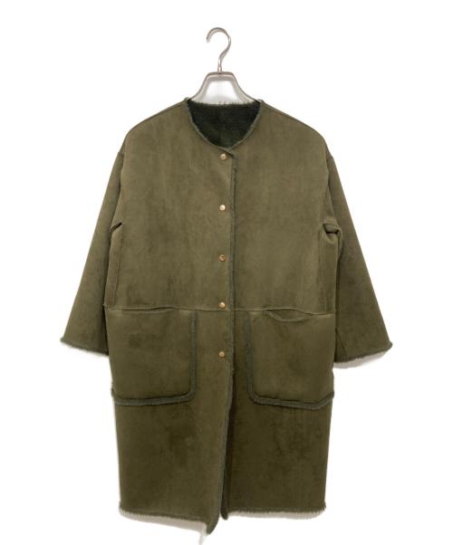 Sono（ソーノ）Sono (ソーノ) フェイクムートンリバーシブルコート オリーブ サイズ:1の古着・服飾アイテム