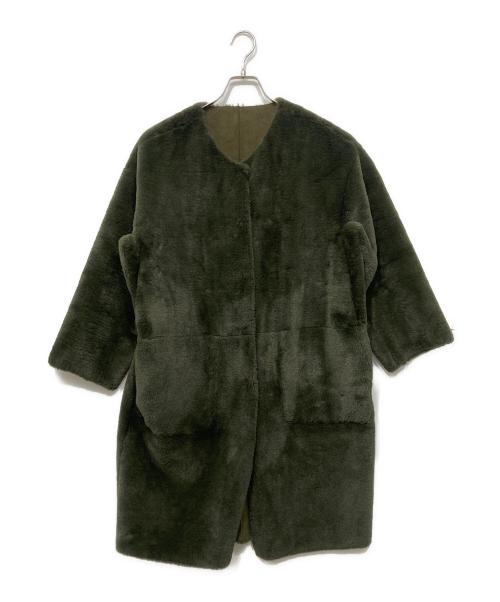 Sono（ソーノ）Sono (ソーノ) フェイクムートンリバーシブルコート オリーブ サイズ:1の古着・服飾アイテム