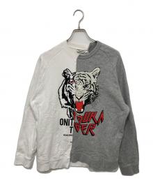 Onitsuka Tiger（オニツカタイガー）の古着「リメイクドッキングスウェット」｜グレー