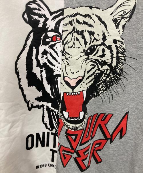 Onitsuka Tiger（オニツカタイガー）Onitsuka Tiger (オニツカタイガー) リメイクドッキングスウェット グレー サイズ:Lの古着・服飾アイテム