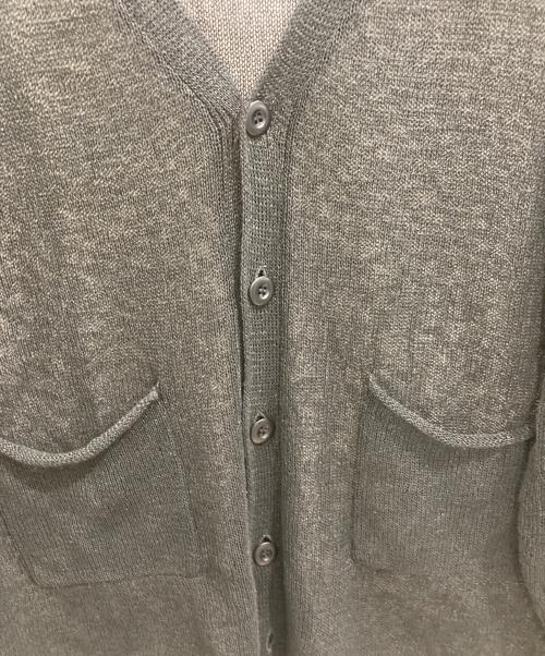 NUMBER (N)INE（ナンバーナイン）NUMBER (N)INE (ナンバーナイン) PAPER YARN SEE THROUGH SUMMER KNIT CARDIGAN ブラック サイズ:3の古着・服飾アイテム