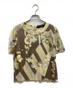 LEONARD FASHIONレオナールファッション）の古着「半袖カットソー」｜ベージュ