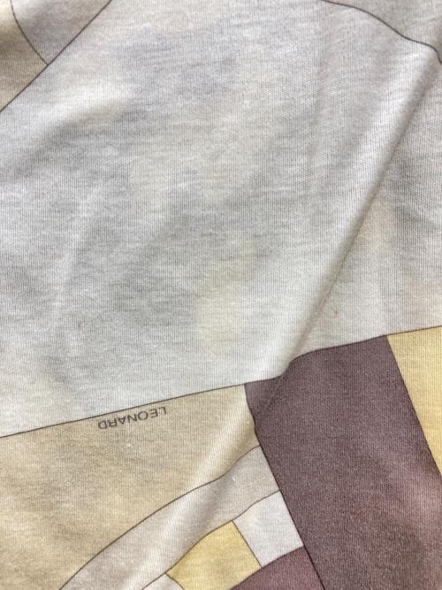 LEONARD FASHION（レオナールファッション）LEONARD FASHION (レオナールファッション) 半袖カットソー ベージュ サイズ:Lの古着・服飾アイテム