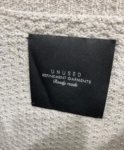 UNUSED（サニーエレメント）UNUSED (サニーエレメント) ステッチデザイン シルクニット グレー サイズ:3の古着・服飾アイテム