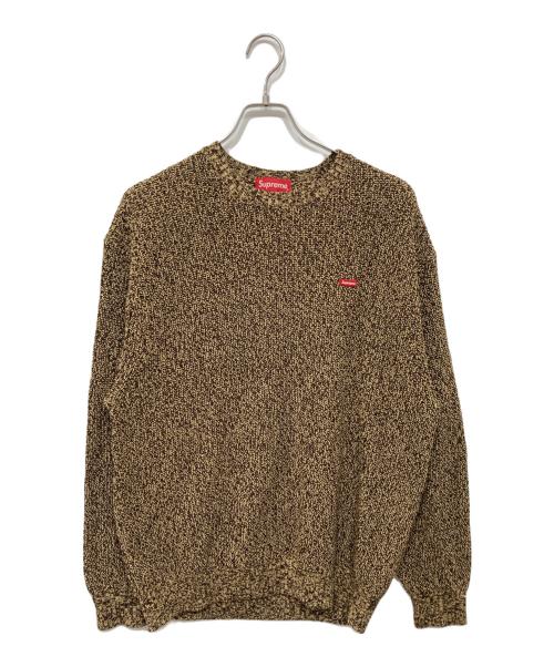 SUPREME（シュプリーム）Supreme (シュプリーム) Melange Rib Knit Sweater Small Box Logo ブラウン サイズ:XLの古着・服飾アイテム