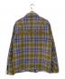 Supreme (シュプリーム) SHEARLING LINED FLANNEL SHIRT イエロー×パープル サイズ:L：12000円