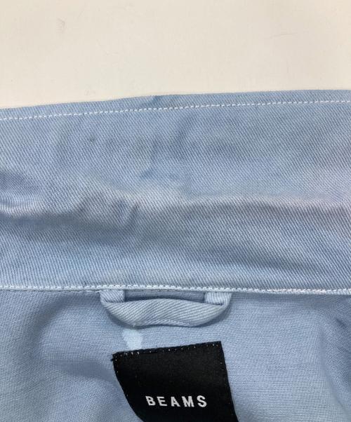 BEAMS（ビームス）BEAMS (ビームス) ルーズ ペイント ダブル ライダース ブルー サイズ:Sの古着・服飾アイテム