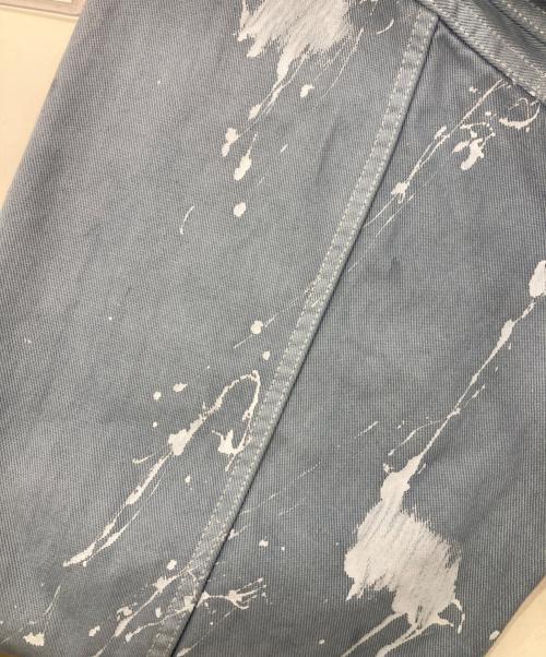 BEAMS（ビームス）BEAMS (ビームス) ルーズ ペイント ダブル ライダース ブルー サイズ:Sの古着・服飾アイテム