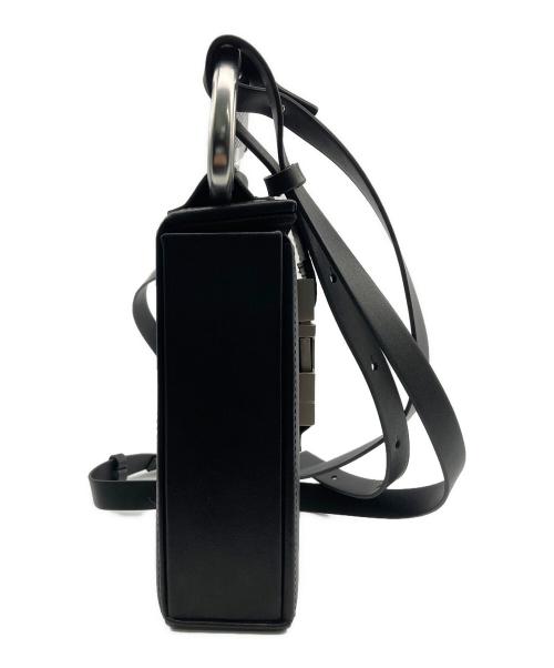 HELIOT EMIL（ヘリオットエミル）HELIOT EMIL (ヘリオットエミル) レザー カラビナ フォンスリング/LEATHER PHONE SLING ブラックの古着・服飾アイテム