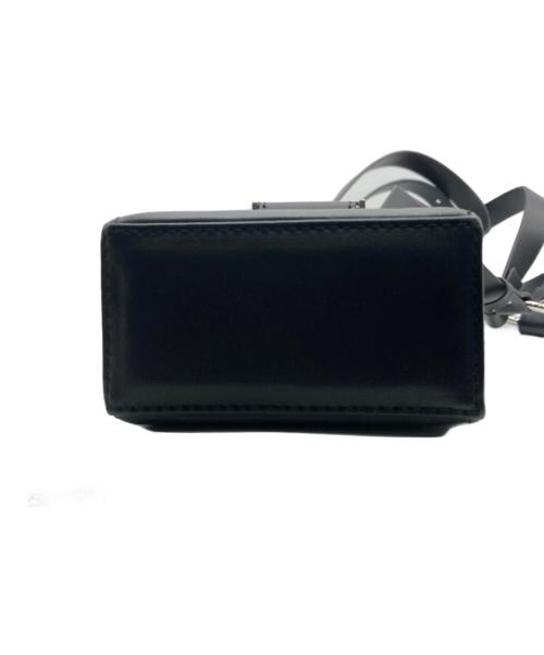 HELIOT EMIL（ヘリオットエミル）HELIOT EMIL (ヘリオットエミル) レザー カラビナ フォンスリング/LEATHER PHONE SLING ブラックの古着・服飾アイテム