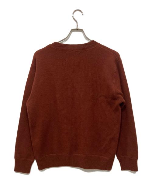 MHL（エムエイチエル）MHL (エムエイチエル) PURE WOOL KNIT ブラウン サイズ:Mの古着・服飾アイテム