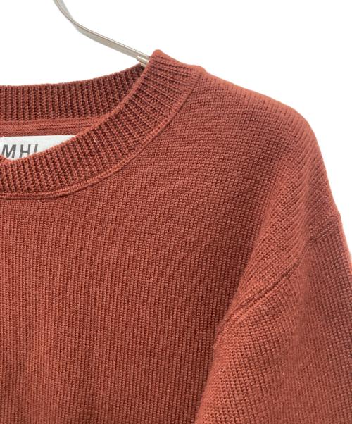 MHL（エムエイチエル）MHL (エムエイチエル) PURE WOOL KNIT ブラウン サイズ:Mの古着・服飾アイテム