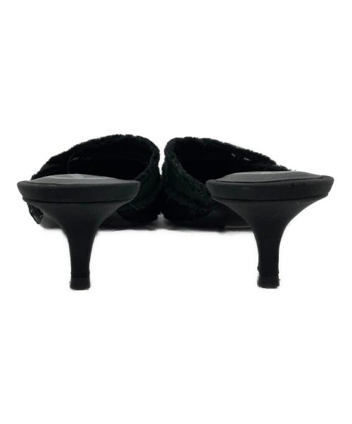 DIESEL（ディーゼル）DIESEL (ディーゼル) ポインテッドトゥ ミュール ブラック サイズ:36の古着・服飾アイテム