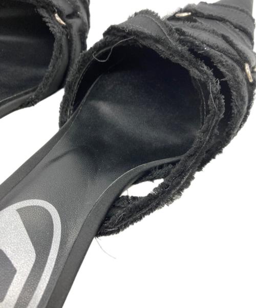 DIESEL（ディーゼル）DIESEL (ディーゼル) ポインテッドトゥ ミュール ブラック サイズ:36の古着・服飾アイテム