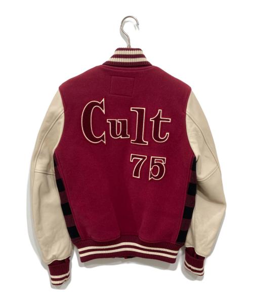 Hysteric Glamour（ヒステリックグラマー）Hysteric Glamour (ヒステリックグラマー) HORSE SHOE ワッペン付レザースリーブスタジャント レッド サイズ:Sの古着・服飾アイテム