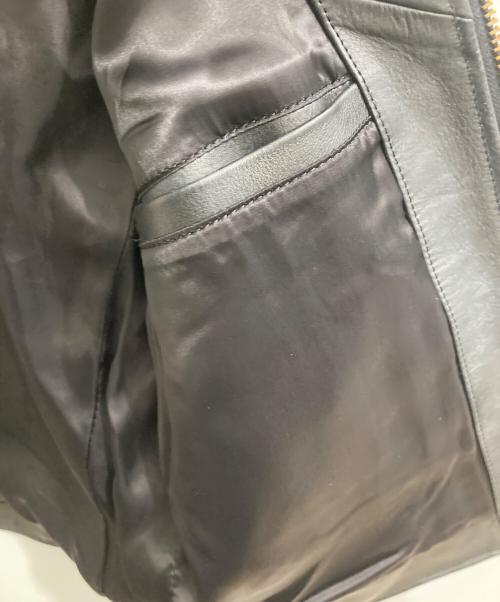 AVIREX（アヴィレックス）AVIREX (アヴィレックス) FADE CAMO SINGLE RIDERS JACKET/フェード　カモ　シングル　ライダース　ジャケット ブラック サイズ:Mの古着・服飾アイテム