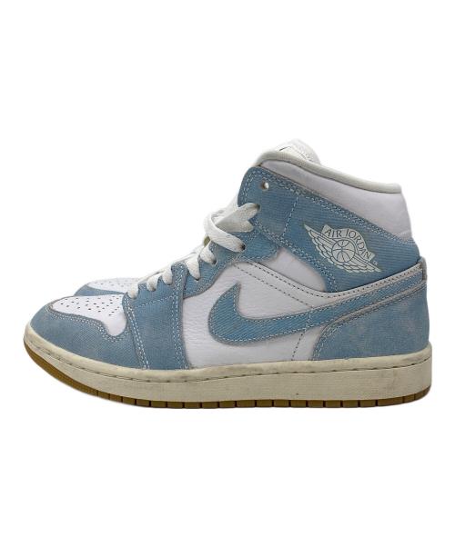 NIKE（ナイキ）NIKE (ナイキ) W AIR JORDAN 1 MID SE ブルー サイズ:25cm/US8/UK5.5/EUR39の古着・服飾アイテム