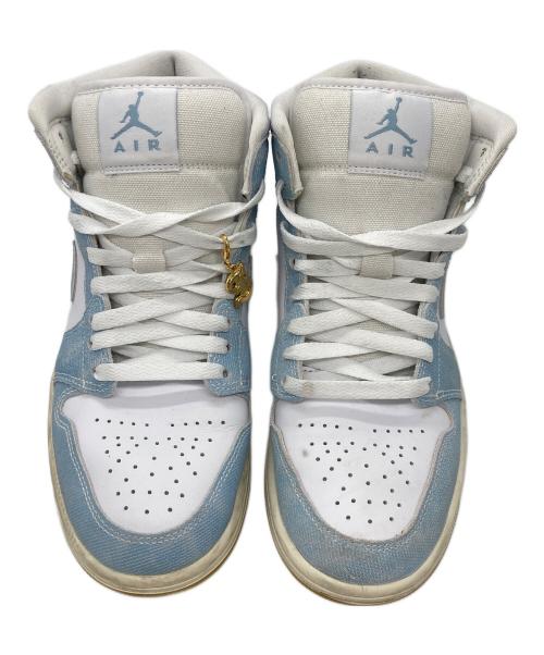 NIKE（ナイキ）NIKE (ナイキ) W AIR JORDAN 1 MID SE ブルー サイズ:25cm/US8/UK5.5/EUR39の古着・服飾アイテム