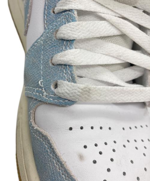 NIKE（ナイキ）NIKE (ナイキ) W AIR JORDAN 1 MID SE ブルー サイズ:25cm/US8/UK5.5/EUR39の古着・服飾アイテム