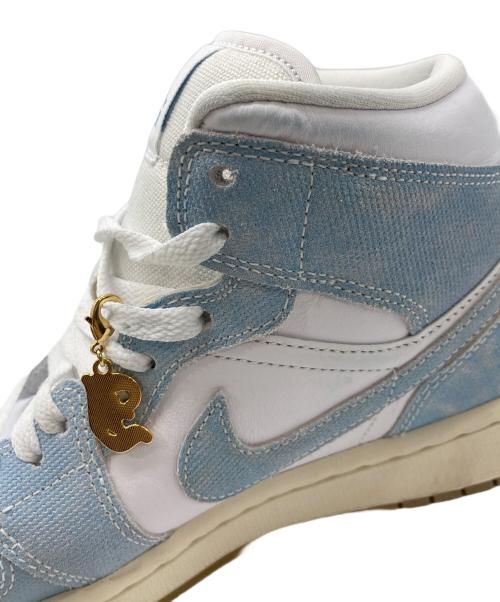 NIKE（ナイキ）NIKE (ナイキ) W AIR JORDAN 1 MID SE ブルー サイズ:25cm/US8/UK5.5/EUR39の古着・服飾アイテム