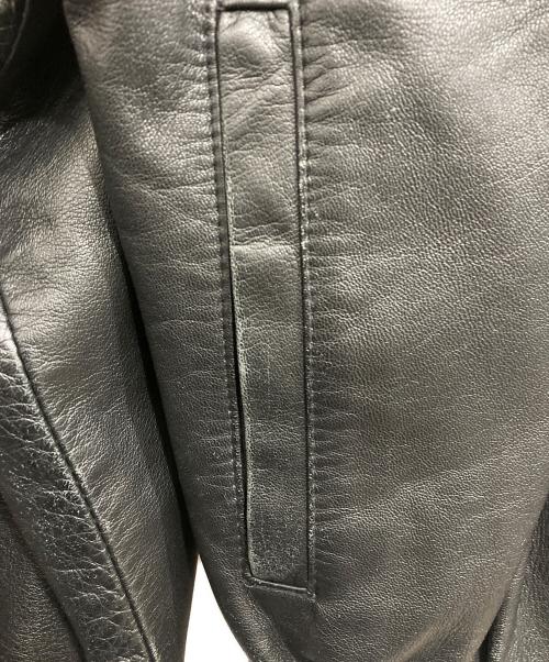 ノーブランド（ノーブランド）ノーブランド (ノーブランド) レザーボンバーブルゾン ブラック サイズ:Mの古着・服飾アイテム