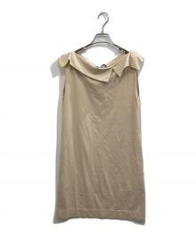 FOXEY（フォクシー）の古着「ノースリーブワンピース」｜ベージュ