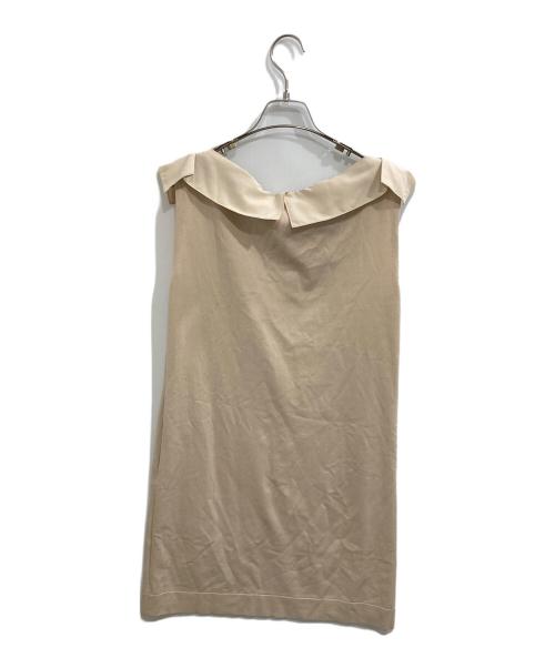 FOXEY（フォクシー）FOXEY (フォクシー) ノースリーブワンピース ベージュ サイズ:40の古着・服飾アイテム