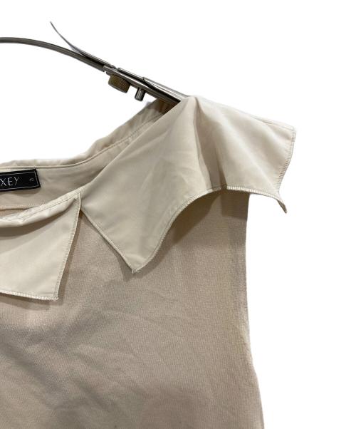 FOXEY（フォクシー）FOXEY (フォクシー) ノースリーブワンピース ベージュ サイズ:40の古着・服飾アイテム