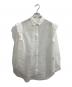 BORDERS at BALCONY（ボーダーズアットバルコニー）の古着「PUFF SLEEVE SHEER SHIRT」｜ホワイト