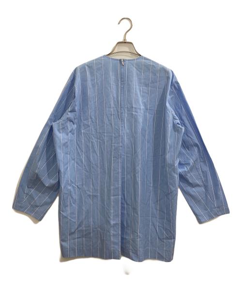 BLAMINK（ブラミンク）BLAMINK (ブラミンク) R C STRIPE CN LSL BL ブルー サイズ:38の古着・服飾アイテム