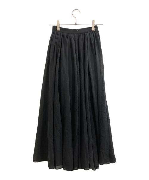 CLANE（クラネ）CLANE (クラネ) シアー スリット スカート ブラック 未使用品の古着・服飾アイテム