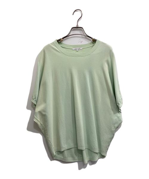 23区（ニジュウサンク）23区 (ニジュウサンク) 洗える】レーヨンポリエステルストレッチ ドルマン ニット グリーン サイズ:38の古着・服飾アイテム