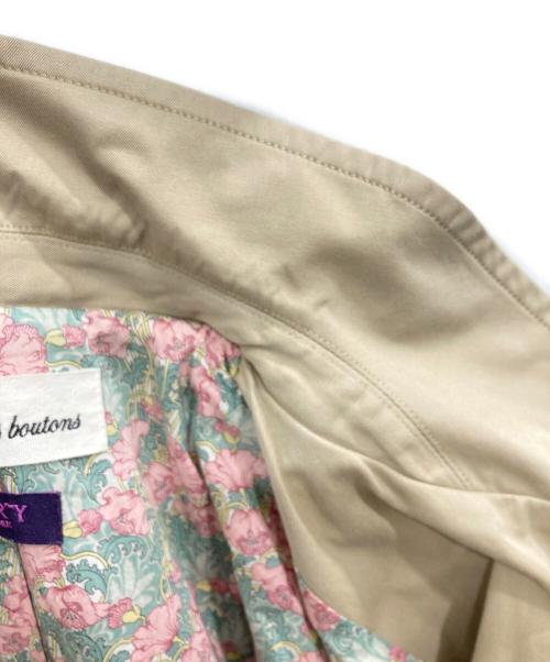 porter des boutons（ポルテデブトン）porter des boutons (ポルテデブトン) ステンカラーコート ベージュ サイズ:-の古着・服飾アイテム