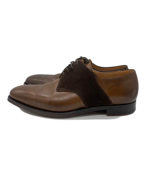 Crockett & Jones（クロケット＆ジョーンズ）Crockett & Jones (クロケット＆ジョーンズ) BEAMS F (ビームスエフ) コンビサドルシューズ ブラウン サイズ:6 1/2　Eの古着・服飾アイテム