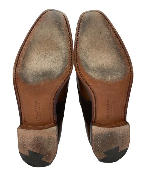 Crockett & Jones（クロケット＆ジョーンズ）Crockett & Jones (クロケット＆ジョーンズ) BEAMS F (ビームスエフ) コンビサドルシューズ ブラウン サイズ:6 1/2　Eの古着・服飾アイテム